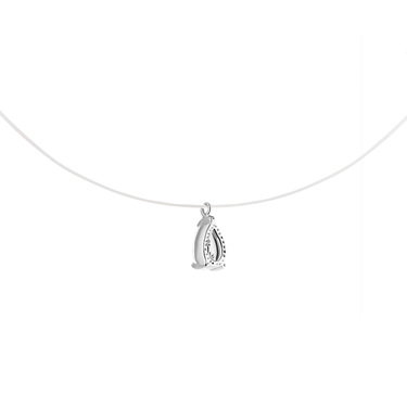 Колье-невидимка на леске с подвеской 