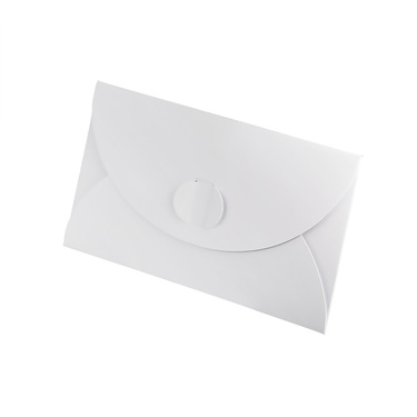 Подарочный конверт для ювелирных изделий, белый, 8х14 см