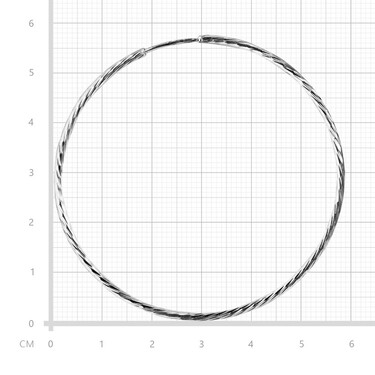 Серебряные классические серьги Кольца / Конго / Круглые с алмазной гранью, диаметр 6 см, родий