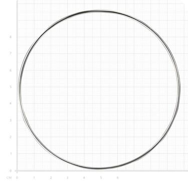 Серебряные классические гладкие серьги Кольца / Конго / Круглые, покрытие родий, диаметр 9,5 см