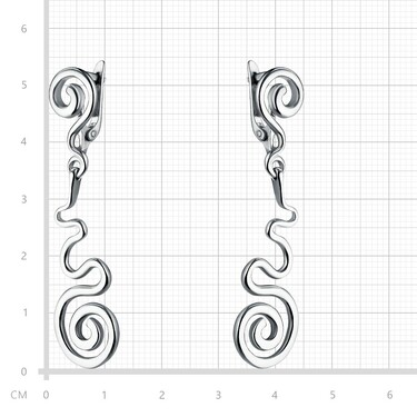 Серебряные серьги 