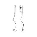Серьги,Длинные серьги,Серебро,с вставкой Без вставок,с замком Английский,РОССИЯ