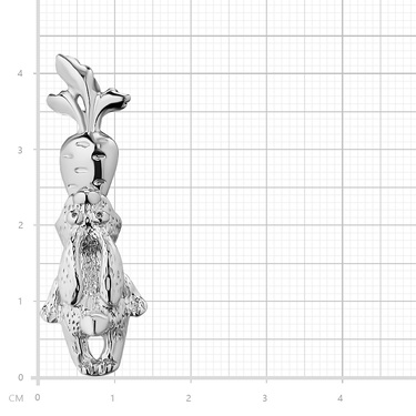 Серебряная подвижная подвеска 