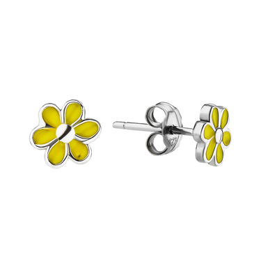 Серебряные детские серьги-пусеты 