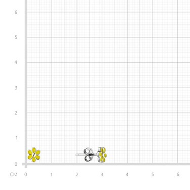 Серебряные детские серьги-пусеты 