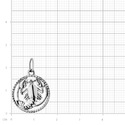 Серебряная подвеска  подвеска,амулет,Оберег,Талисман,Кулон,Тотем,Серебро,с вставкой Без вставок,РОССИЯ