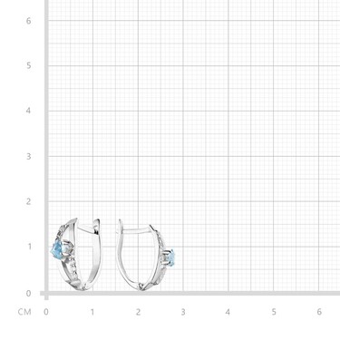 Серебряные женские серьги 