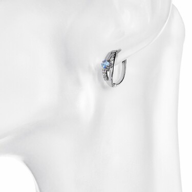 Серебряные женские серьги 