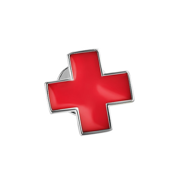 Серебряный медицинский значок 