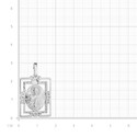 Подвеска,Кулон,Нательная иконка,Нательный образок,Серебро,РОССИЯ