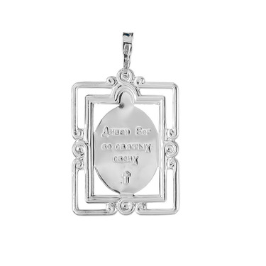 Серебряная подвеска иконка св. Князь Михаил