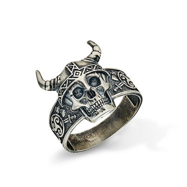 Серебряное мужское кольцо 