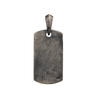 Серебряная подвеска-жетон с пауком, оксидирование