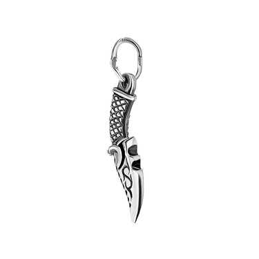 Серебряная двусторонняя подвеска 