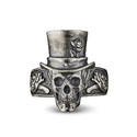 Серебряное мужское кольцо с черепом  Кольцо,Серебро,с вставкой Без вставок,РОССИЯ