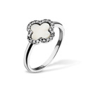 Кольцо,Серебро,с вставкой Белая цвета,КИТАЙ
