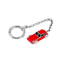 Серебряный брелок автомобиль Porsche, красный Брелок,Серебро