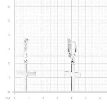 Серебряные серьги с подвесками 