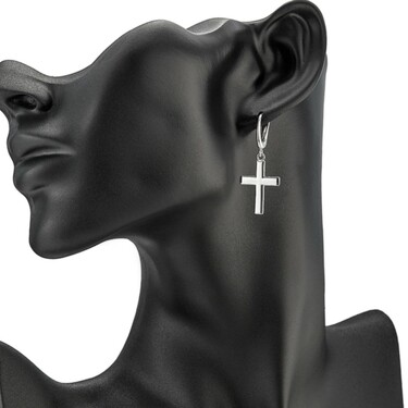 Серебряные серьги с подвесками 