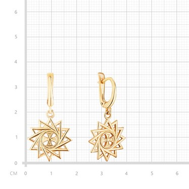 Серебряные длинные двусторонние серьги с подвесками 