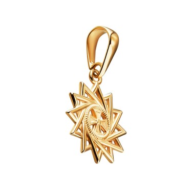 Серебряная двусторонняя подвеска 