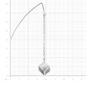 Серебряные серьги с подвесками-кубиками на цепях, с матированием, покрытие родием Серьги,Серебро,с вставкой Без вставок,с замком Протяжка,ИТАЛИЯ