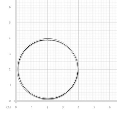 Серебряные классические гладкие серьги Кольца / Конго / Круглые, диаметр 4 см, родирование
