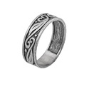 Мужское кольцо серебряное с чернением серия Этника Кольцо,Серебро,РОССИЯ