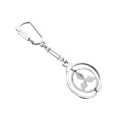 Брелок автомобилиста серебряный Mitsubishi