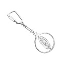 Сувенир,Брелок,Серебро,с замком Винтовой,РОССИЯ