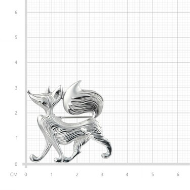 Серебряная брошь 