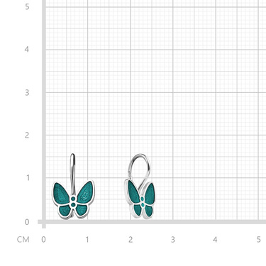 Серебряные детские серьги 