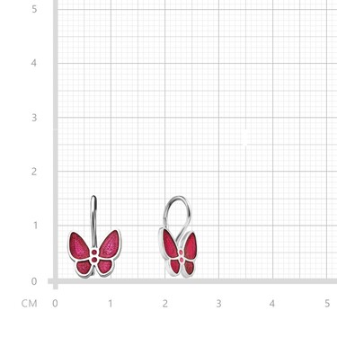 Серебряные детские серьги 