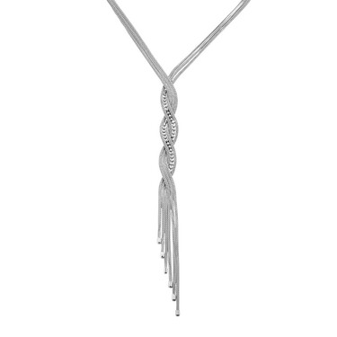 Серебряное женское колье 