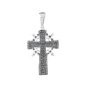 Крест,Подвеска,Оберег,Серебро,с вставкой Без вставок,РОССИЯ