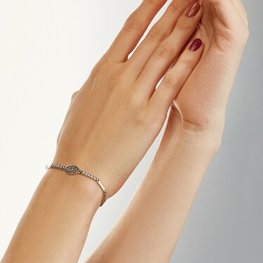 Серебряный женский браслет 