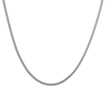 Серебряная цепочка, плетение панцирное, покрытие родием, ширина 2,7 мм