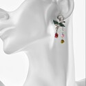 Серьги,Серебро,с вставкой Циркон,Турмалин природный Белая,Зеленая,Розовый,Коричневый,Бирюзовая,Малиновый цвета,с замком Пусет,ГОНКОНГ