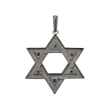 Серебряная большая подвеска 