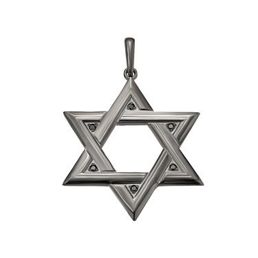 Серебряная большая подвеска 