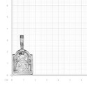Подвеска,Кулон,Оберег,Нательная иконка,Нательный образок,Серебро,с вставкой Без вставок,РОССИЯ