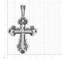 Крест,Подвеска,Оберег,Серебро,с вставкой Без вставок,РОССИЯ