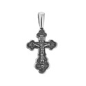 Крест,Подвеска,Оберег,Серебро,с вставкой Без вставок,РОССИЯ