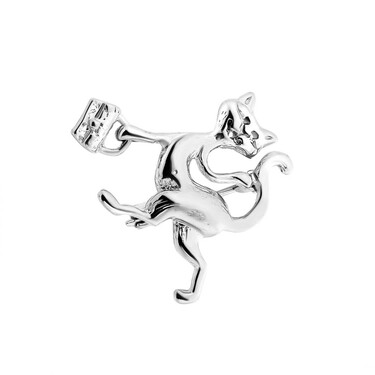 Серебряная брошь 