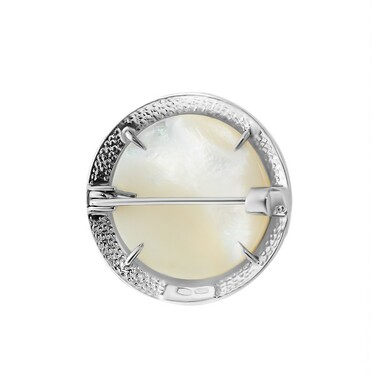 Серебряная брошь 