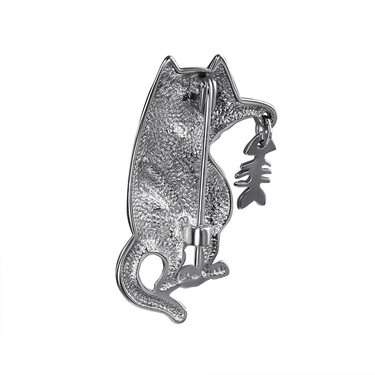 Серебряная брошь 