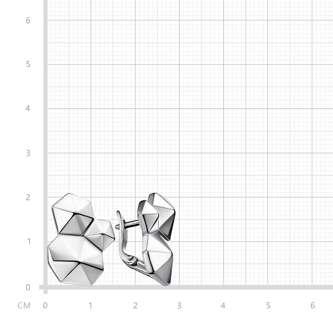 Серьги,Серебро,с вставкой Без вставок,с замком Английский,РОССИЯ