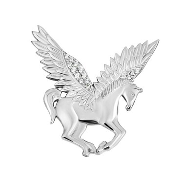 Серебряная брошь 