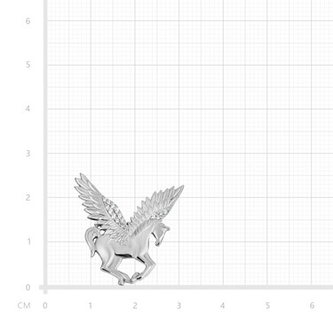 Серебряная брошь 