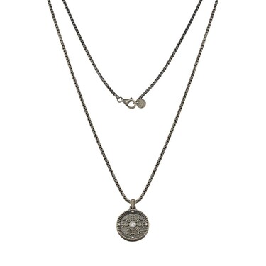 Серебряное мужское колье 